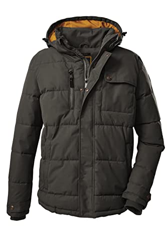 G.I.G.A. DX (GIGEQ Herren Casual Funktionsjacke in Daunenoptik mit abzippbarer Kapuze GW 64 MN QLTD JCKT, grünanthrazit, S, 38527-000 von G.I.G.A. DX