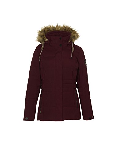 G.I.G.A. DX Damen Adda Casual Funktionsjacke in Daunenoptik mit Abzipbarer Kapuze, Burgund, 36 von G.I.G.A. DX