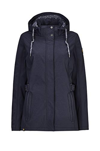 G.I.G.A. DX Softshelljacke Damen Alkara - Damenjacke mit abzippbarer Kapuze - Outdoorjacke ist wasserabweisend, navy, 36 von G.I.G.A. DX