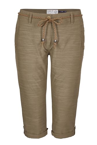 G.I.G.A. DX Damen Caprihose/Shorts mit Gürtel GS 93 WMN PNTS, Camel, 44, 41498-000 von G.I.G.A. DX