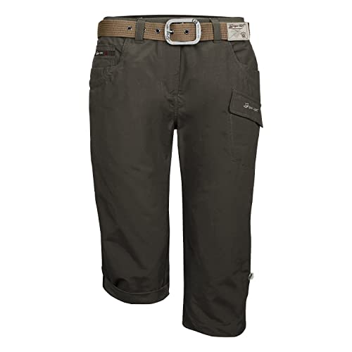 G.I.G.A. DX Damen Casual Caprihose mit Gürtel/Kurze Hose - GS 35 WMN PNTS, dunkelstein, 46, 38200-000 G.I.G.A. DX Damen Casual Caprihose mit Gürtel/Kurze Hose - GS 35 WMN PNTS, dunkelstein, 46, 38200-000 von G.I.G.A. DX