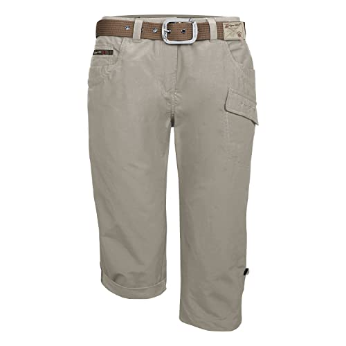 G.I.G.A. DX Damen Casual Caprihose mit Gürtel/Kurze Hose - GS 35 WMN PNTS, hellsand, 38, 38200-000 von G.I.G.A. DX