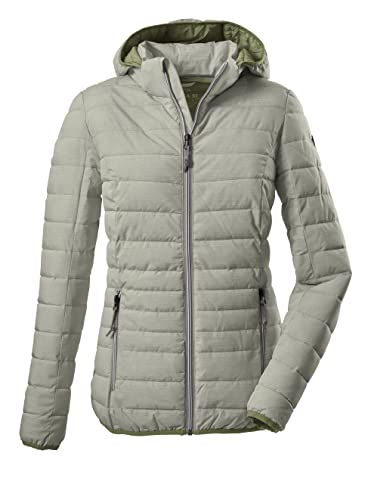 G.I.G.A. DX Damen Casual Funktionsjacke in Daunenoptik mit abzippbarer Kapuze - Uyaka Stripe, pistazie, 38, 34313-000 von G.I.G.A. DX