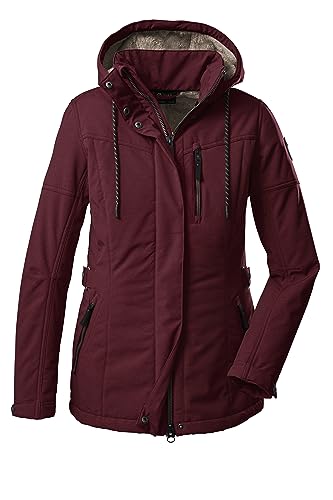 G.I.G.A. DX Damen Casual Softshell Jacke mit abzippbarer Kapuze GW 26 WMN SFTSHLL JCKT, himbeere, 40, 38545-000 von G.I.G.A. DX