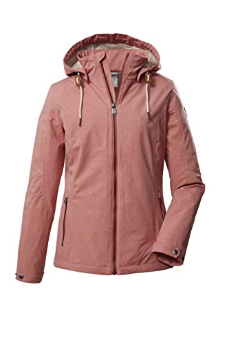 G.I.G.A. DX Damen Casual Softshelljacke/Outdoorjacke mit abzippbarer Kapuze GS 141 WMN SFTSHLL JCKT, koralle, 48, 39504-000 von G.I.G.A. DX