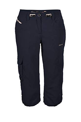 G.I.G.A. DX Damen Caprihose Fenia, 3/4 Cargo Hose für den Sommer, Taillenweite verstellbar, navy, 38 von G.I.G.A. DX