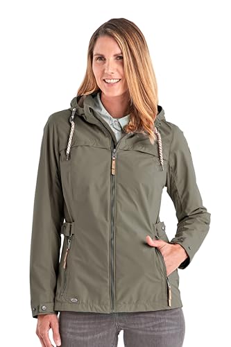 G.I.G.A. DX Damen Funktionsjacke/Outdoorjacke mit abzippbarer Kapuze Jamil WMN JCKT A, dunkeloliv, 48, 36742-000 von G.I.G.A. DX