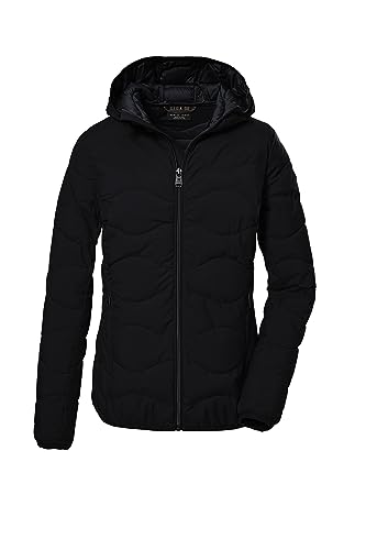 G.I.G.A. DX Damen Funktionsjacke in Daunenoptik mit Kapuze/Outdoorjacke GW 21 WMN QLTD JCKT, schwarz, 48, 39845-000 von G.I.G.A. DX