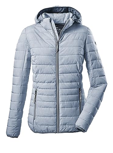 G.I.G.A. DX Damen Funktionsjacke in Daunenoptik mit abzippbarer Kapuze/Outdoorjacke Uyaka Stripe, hellblau, 34, 34313-000 von G.I.G.A. DX