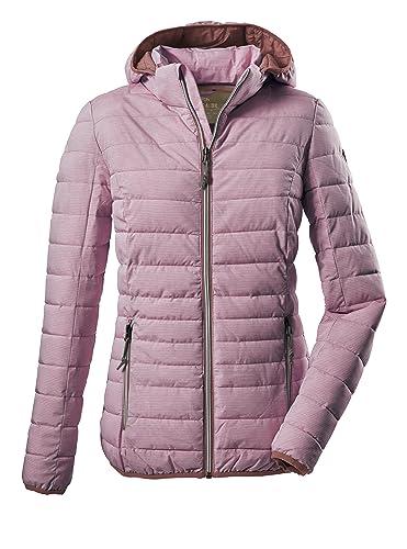 G.I.G.A. DX Damen Funktionsjacke in Daunenoptik mit abzippbarer Kapuze/Outdoorjacke Uyaka Stripe, powder rose, 34, 34313-000 von G.I.G.A. DX