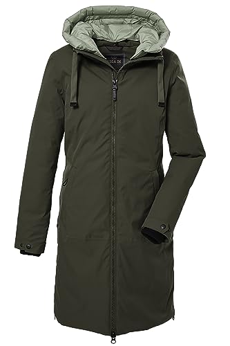 G.I.G.A. DX Damen Funktionsparka mit abknöpfbarer Kapuze/Parka wasserdicht GW 2 WMN PRK, dunkeloliv, 46, 39828-000 von G.I.G.A. DX