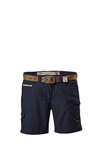 G.I.G.A. DX Damen Shorts Hira, Bermuda mit Gürtel, kurze Hose für Frauen mit praktischen Taschen, navy, 42 von G.I.G.A. DX