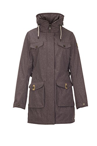 G.I.G.A. DX Damen Kumari Casual Soft Shell Parka Mit Eingerollter Kapuze, Mittelgrau, 46 von G.I.G.A. DX