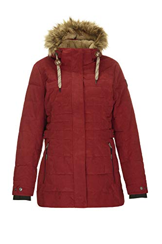 G.I.G.A. DX Damen Oronaki Casual Funktionsjacke In Daunenoptik Mit Abzippbarer Kapuze, Weinrot, 40 von G.I.G.A. DX