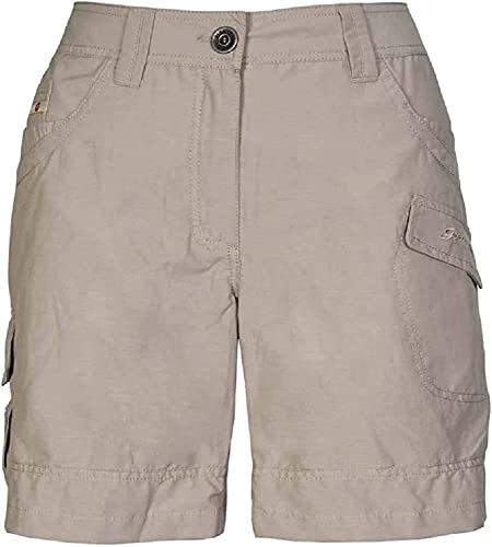 G.I.G.A. DX Damen Shorts Hira, Bermuda mit Gürtel, kurze Hose für Frauen mit praktischen Taschen, champagner, 42 von G.I.G.A. DX