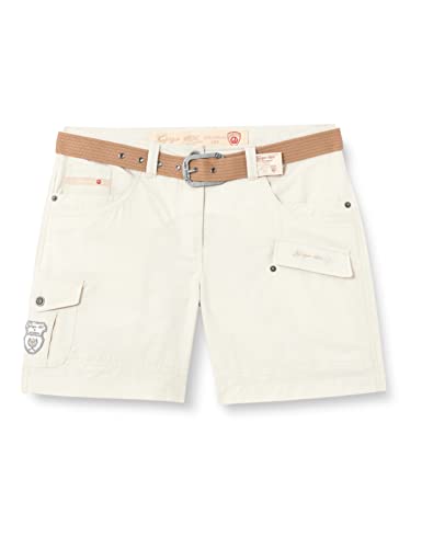 G.I.G.A. DX Damen Shorts Hira, Bermuda mit Gürtel, kurze Hose für Frauen mit praktischen Taschen, weiß, 34 G.I.G.A. DX Damen Shorts Hira, Bermuda mit Gürtel, kurze Hose für Frauen mit praktischen Taschen, weiß, 34 von G.I.G.A. DX