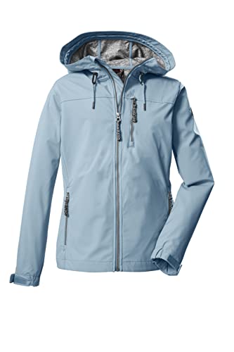 G.I.G.A. DX Damen Softshelljacke/Outdoorjacke mit Kapuze GS 97 WMN SFTSHLL JCKT, 36, hellblau, 38392-000 von G.I.G.A. DX