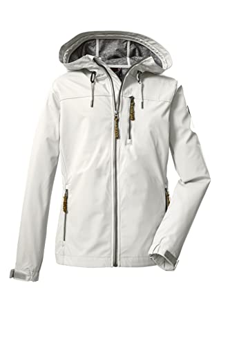 G.I.G.A. DX Damen Softshelljacke/Outdoorjacke mit Kapuze GS 97 WMN SFTSHLL JCKT, 42, gebrochenes weiss, 38392-000 von G.I.G.A. DX