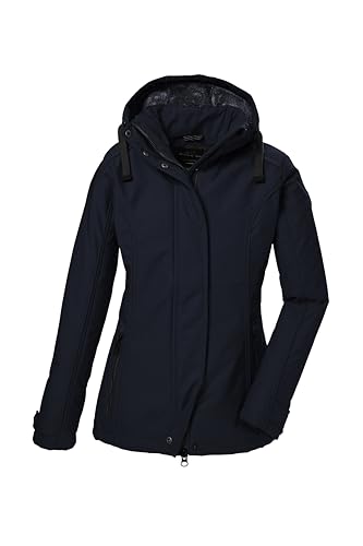 G.I.G.A. DX Damen Softshelljacke/Outdoorjcake mit abzippbarer Kapuze GW 23 WMN SFTSHLL JCKT, dunkelnavy, 36, 42211-000 von G.I.G.A. DX