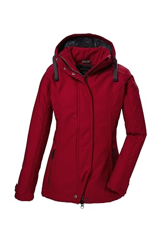 G.I.G.A. DX Damen Softshelljacke/Outdoorjcake mit abzippbarer Kapuze GW 23 WMN SFTSHLL JCKT, rot, 46, 42211-000 von G.I.G.A. DX