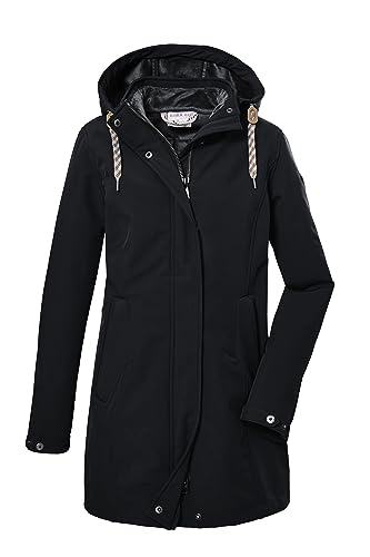 G.I.G.A. DX Damen Softshellparka/Outdoorjacke mit Kapuze GW 19 WMN SFTSHLL PRK, schwarz, 44, 39842-000 von G.I.G.A. DX