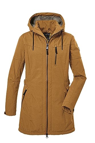 G.I.G.A. DX Damen Softshellparka mit abzippbarer Kapuze GW 46 WMN SFTSHLL PRK, dark curry, 40, 40898-000 von G.I.G.A. DX