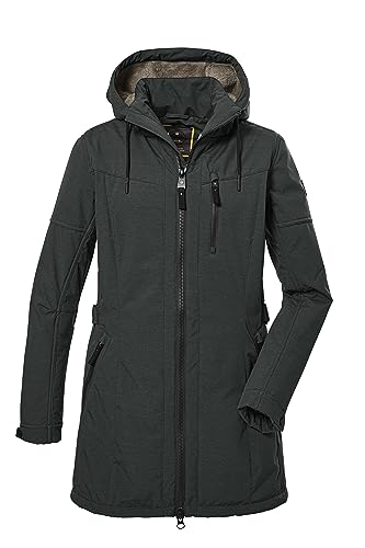 G.I.G.A. DX Damen Softshellparka mit abzippbarer Kapuze GW 46 WMN SFTSHLL PRK, dunkel blaugrün, 48, 40898-000 von G.I.G.A. DX