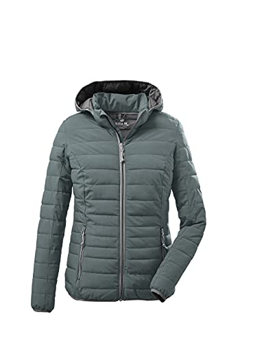 G.I.G.A. DX Damen Uyaka Steppjacke Casual Funktionsjacke in Daunenoptik mit abzippbarer Kapuze, aquaverde, 38 EU von G.I.G.A. DX