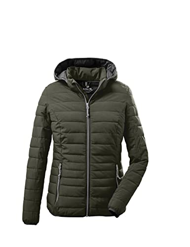 G.I.G.A. DX Damen Steppjacke/Casual Funktionsjacke in Daunenoptik mit abzippbarer Kapuze Uyaka, oliv, 42, 28041-000 von G.I.G.A. DX