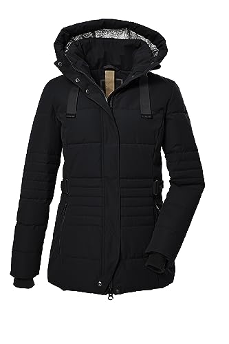 G.I.G.A. DX Damen Steppjacke mit abzippbarer Kapuze/Funktionsjacke in Daunenoptik GW 25 WMN QLTD JCKT, schwarz, 40, 39930-000 von G.I.G.A. DX