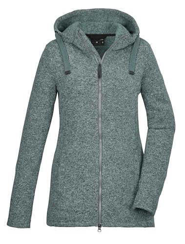 G.I.G.A. DX Damen Strickfleecejacke/Fleecejacke mit Kapuze GW 72 WMN KNTFLC JCKT, aquaverde, 50, 42437-000 von G.I.G.A. DX