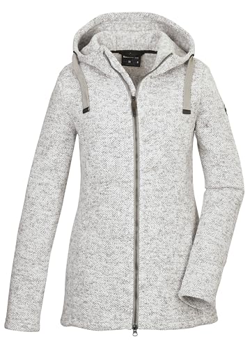 G.I.G.A. DX Damen Strickfleecejacke/Fleecejacke mit Kapuze GW 72 WMN KNTFLC JCKT, gebrochenes weiss, 38, 42437-000 von G.I.G.A. DX