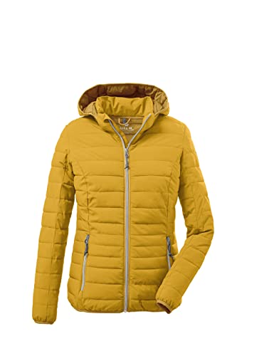 G.I.G.A. DX Damen Uyaka Steppjacke Casual Funktionsjacke in Daunenoptik mit abzippbarer Kapuze, gebranntes gelb, 38 EU von G.I.G.A. DX