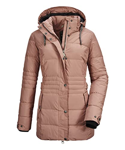 G.I.G.A. DX Damen Ventoso WMN Quilted Jckt A Casual Funktionsjacke In Daunenoptik Mit Abzippbarer Kapuze, Rosenholz, 46 von G.I.G.A. DX