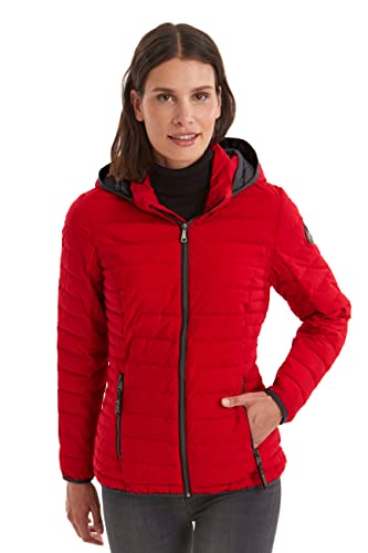 Killtec Damen Casual Funktionsjacke in Daunenoptik mit Abzippbarer Kapuze, Normal, Polyester, Rot, 42 von G.I.G.A. DX