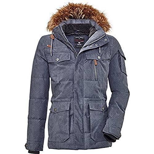 G.I.G.A. DX Herren Nakubo Casual Funktionsjacke In Daunenoptik Mit Abzippbarer Kapuze, dunkelblau, S von G.I.G.A. DX