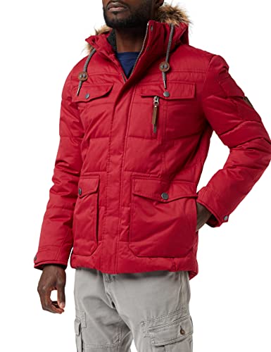 G.I.G.A. DX Herren Nakubo Casual Funktionsjacke In Daunenoptik Mit Abzippbarer Kapuze, rot, L von G.I.G.A. DX