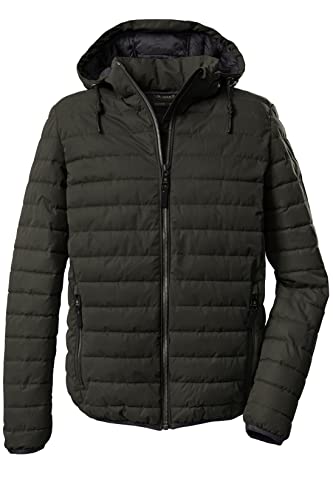 G.I.G.A. DX Herren Steppjacke/Casual Funktionsjacke in Daunenoptik mit abzippbarer Kapuze GW 42 MN QLTD JCKT, grünanthrazit, S, 38534-000 von G.I.G.A. DX