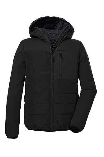 G.I.G.A. DX Herren Steppjacke mit Kapuze/Funktionshybridjacke in Daunenoptik GW 37 MN JCKT, schwarz, M, 40812-000 von G.I.G.A. DX