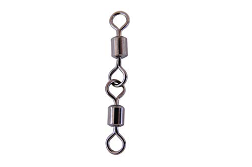 G.T.R Zweifachwirbel Doppelwirbel High Speed Rolling Wirbel schwarz Größe 2-45 kg - 3,2 cm - 6 Stück G.T.R Zweifachwirbel Doppelwirbel High Speed Rolling Wirbel schwarz Größe 2-45 kg - 3,2 cm - 6 Stück von G.T.R