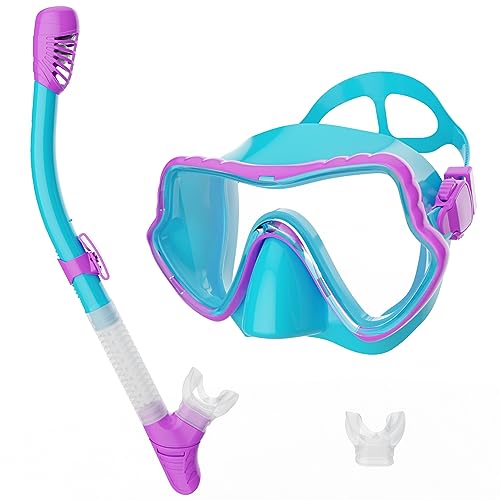 G2RISE SN02 Schnorchelset Erwachsene - Tauchermaske Taucherbrille Trockenschnorchel mit Breath Easy Airflow Tech & Anti-Fog Design für Herren und Damen von G2RISE