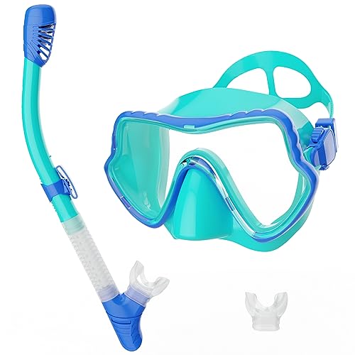 G2RISE SN02 Schnorchelset Erwachsene - Tauchermaske Taucherbrille Trockenschnorchel mit Breath Easy Airflow Tech & Anti-Fog Design für Herren und Damen von G2RISE