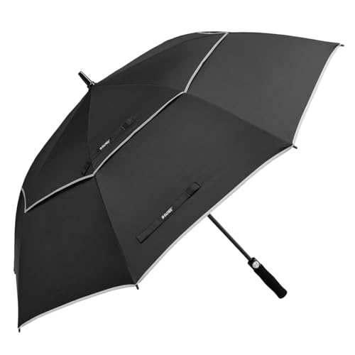 G4Free 47 Inch Regenschirm Groß Stockschirm Sturmfest Golf Schirme Automatik Regenschirm XXL für Herren Damen Doppelt Überdachung Belüftet von G4Free