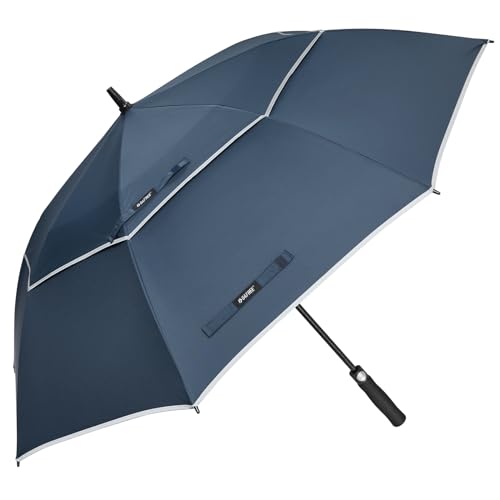 G4Free 54 Inch Regenschirm Groß Stockschirm Sturmfest Golf Schirme Automatik Regenschirm XXL für Herren Damen Doppelt Überdachung Belüftet G4Free 54 Inch Regenschirm Groß Stockschirm Sturmfest Golf Schirme Automatik Regenschirm XXL für Herren Damen Doppelt Überdachung Belüftet von G4Free
