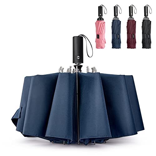 G4Free 54 Zoll Regenschirm Sturmfest Klein mit UPF 50+ UV-Schutz & Auf-Zu-Automatik & Sturmfest & Kompakt &10 Rippen Taschenschirm für Regen und Sonne G4Free 54 Zoll Regenschirm Sturmfest Klein mit UPF 50+ UV-Schutz & Auf-Zu-Automatik & Sturmfest & Kompakt &10 Rippen Taschenschirm für Regen und Sonne von G4Free