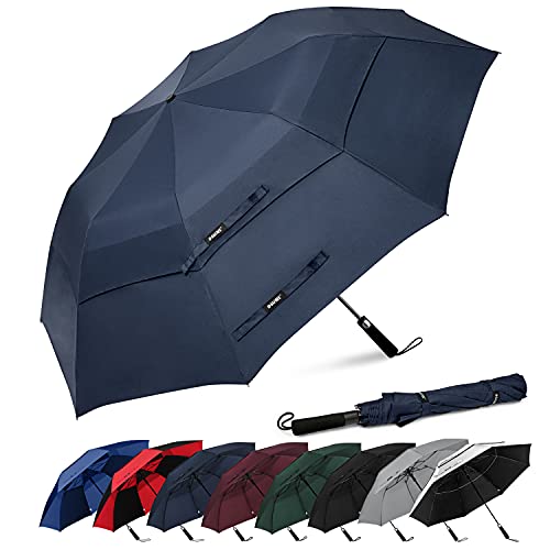 G4Free 62 Inch Tragbarer Golfschirm Automatischer Offener Großer Übergroßer Belüfteter Doppelter Baldachin Winddichte wasserdichte Sportschirme G4Free 62 Inch Tragbarer Golfschirm Automatischer Offener Großer Übergroßer Belüfteter Doppelter Baldachin Winddichte wasserdichte Sportschirme von G4Free