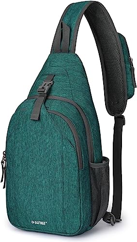 G4Free Sling Bag Rucksack, Diebstahlschutz, Brusttasche, Umhängetasche, Crossbody, Fitnessstudio, Tagesrucksack mit Kopfhörerloch für Outdoor, Radfahren, Reisen, Wandern, Herren und Damen, dunkelgrün, G4Free Sling Bag Rucksack, Diebstahlschutz, Brusttasche, Umhängetasche, Crossbody, Fitnessstudio, Tagesrucksack mit Kopfhörerloch für Outdoor, Radfahren, Reisen, Wandern, Herren und Damen, dunkelgrün, von G4Free