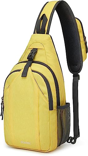 G4Free Schultertasche mit RFID-Brusttasche, Umhängetasche, Schultertasche mit Kopfhörerloch, gelb, S, Tagesrucksack G4Free Schultertasche mit RFID-Brusttasche, Umhängetasche, Schultertasche mit Kopfhörerloch, gelb, S, Tagesrucksack von G4Free