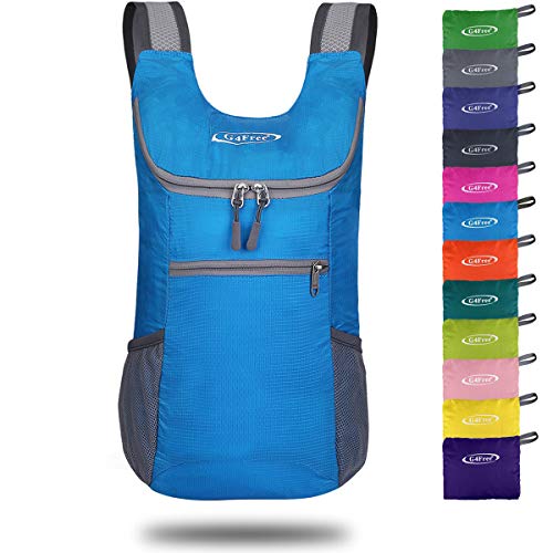 G4Free Faltbarer Leichter Rucksack 11L/130g Unisex Tagesrucksack Kleiner Reiserucksack Wanderrucksack Trekkingrucksack für Wandern Fahrrad von G4Free