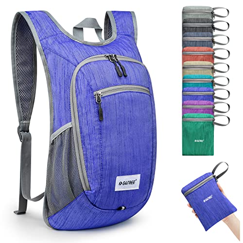 G4Free Kleiner Rucksack, 10/15 l, faltbar, leicht, verstaubar, Tagesrucksack, Reisen, Outdoor, Wandern, Schultertasche, marineblau, 10Liters G4Free Kleiner Rucksack, 10/15 l, faltbar, leicht, verstaubar, Tagesrucksack, Reisen, Outdoor, Wandern, Schultertasche, marineblau, 10Liters von G4Free